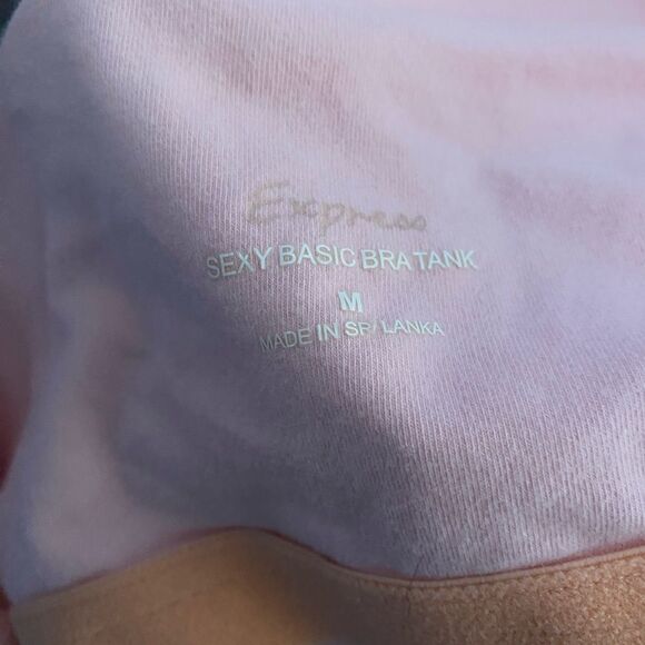 Express women’s sexy, basic bra, tank top, pink size medium - Picture 3 of 3